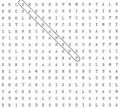baptism word search